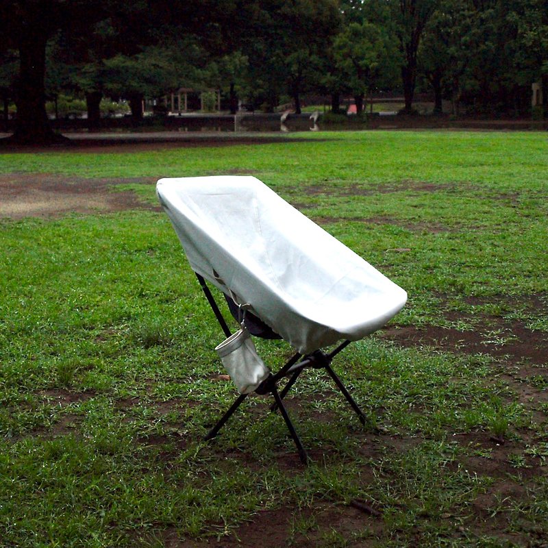 棉．麻 野餐墊/露營用品 白色 - Camping chair cover (white)