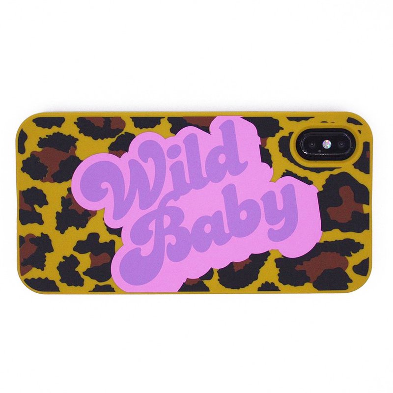 【Candies】Simple系列 豹紋 Wild Baby - iPhone XS Max - 手機殼/手機套 - 矽膠 咖啡色