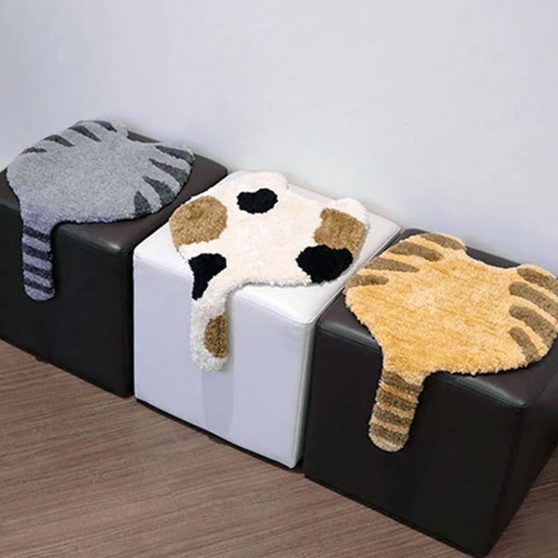 日本霜山 短絨毛貓尾巴造型椅墊-多款可選 - 裝飾/擺設  - 聚酯纖維 多色