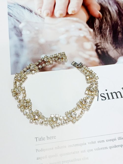 老時光製造所 vintage jewelry Vanna White Collection 水鑽手鍊