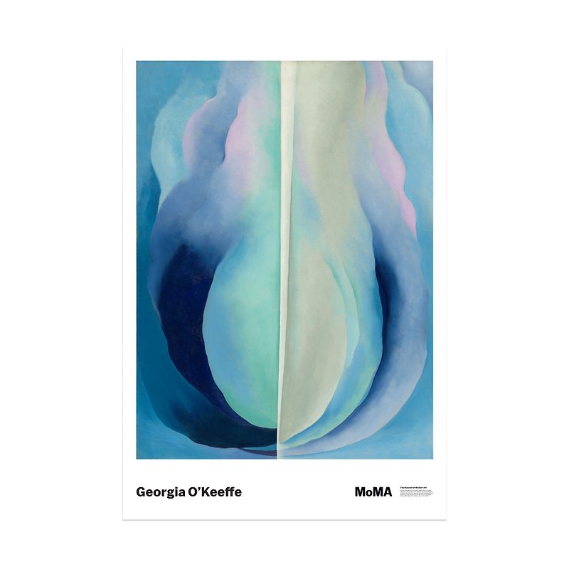 [Original Poster] Georgia O'Keeffe: Abstract Blue - โปสเตอร์ - กระดาษ 