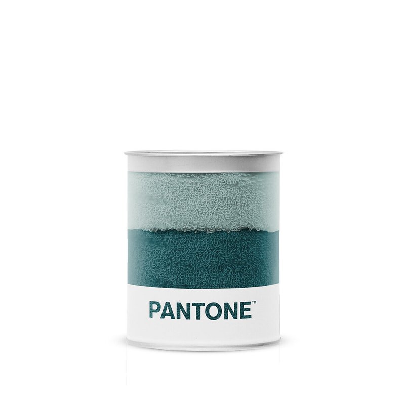 PANTONE - Funmix Collection Premium Cotton Wash Towel - Dark Green/Mint - Towels - Cotton & Hemp Multicolor