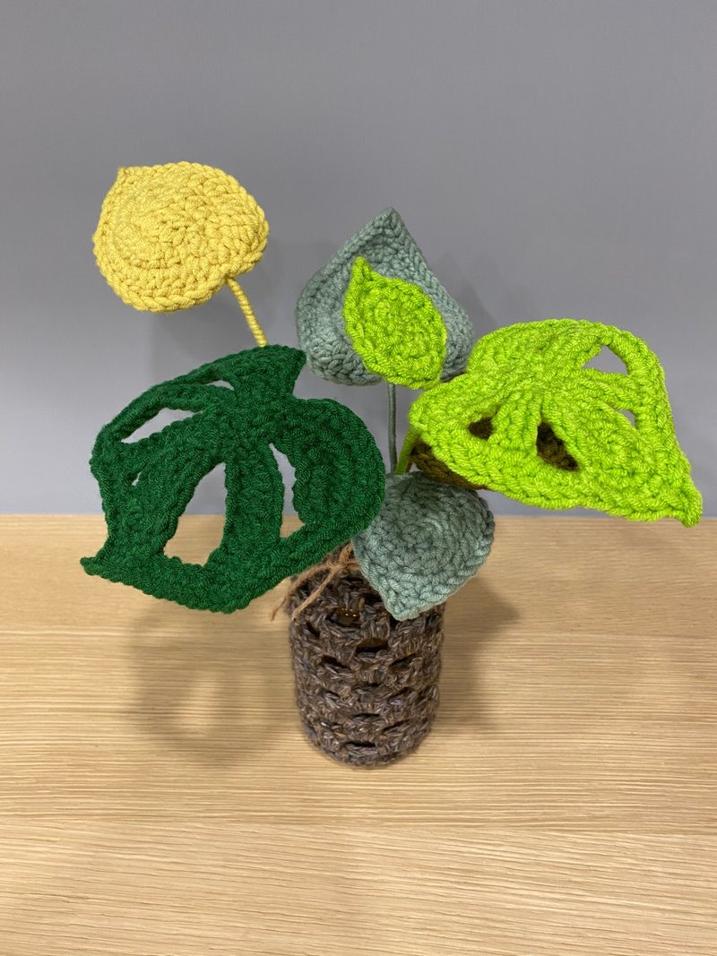 [Customized area] Turtle taro vase insert handmade knitted - Plants - Other Materials Multicolor