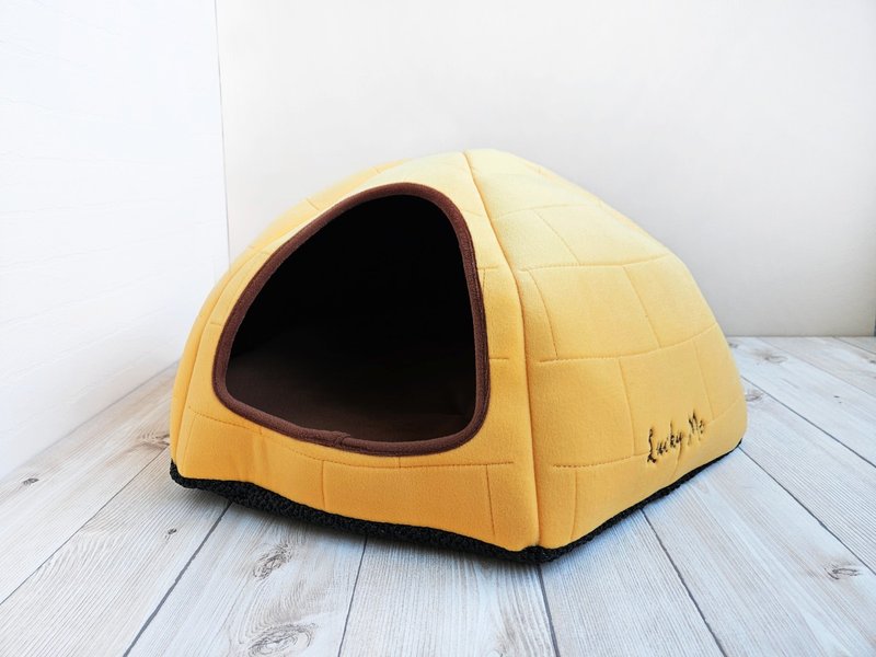 冰屋2號-  檸檬蛋糕 11種顏色 貓窩 貓奴入門款 - 寵物床 - 其他人造纖維 黃色