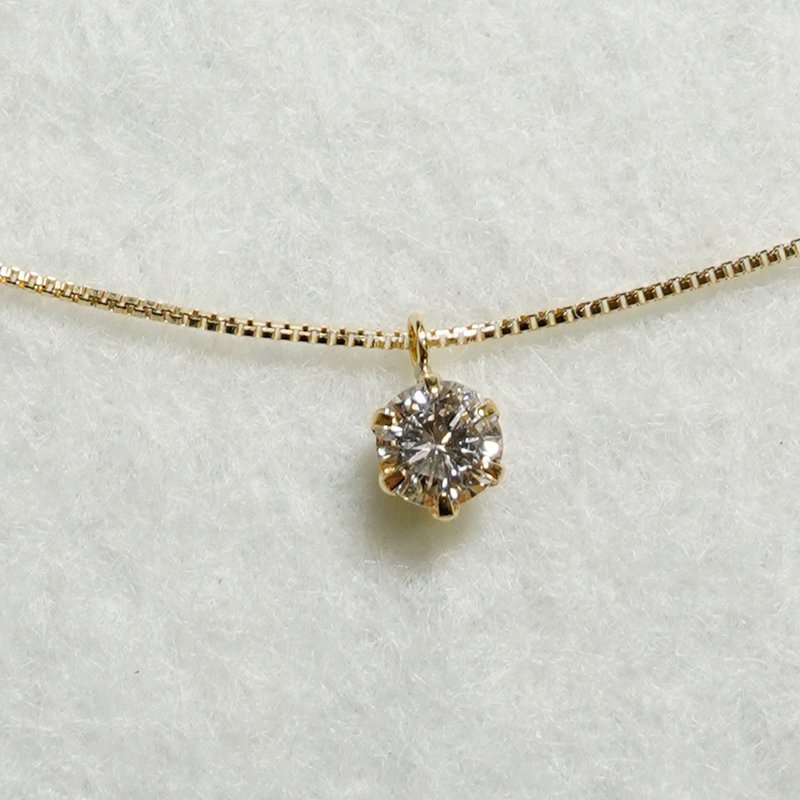 K18 Diamond0.20ct Necklace - 項鍊 - 其他金屬 金色