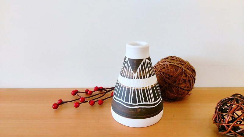 選択NRKブランクケケ花瓶1の誕生日バレンタインデーの贈り物 - 観葉植物 - 磁器 ブラウン