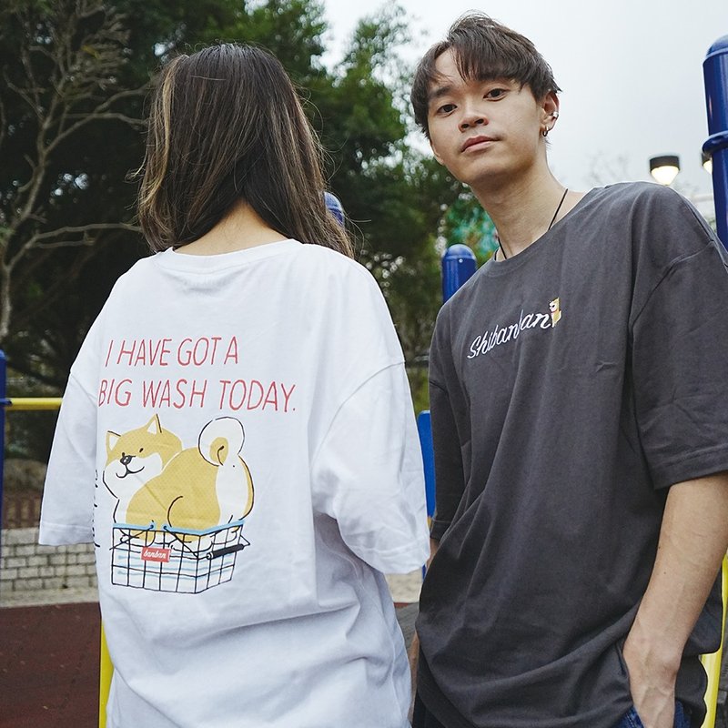 Hate Monday'' X SHIBANBAN - TEE(SBHM-23T403) - Unisex Hoodies & T-Shirts - Cotton & Hemp Orange