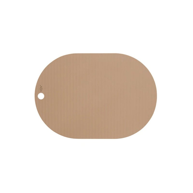 Oval Silicone Placemat-Earl Grey Milk Tea (2pcs) - Place Mats & Dining Décor - Silicone Multicolor