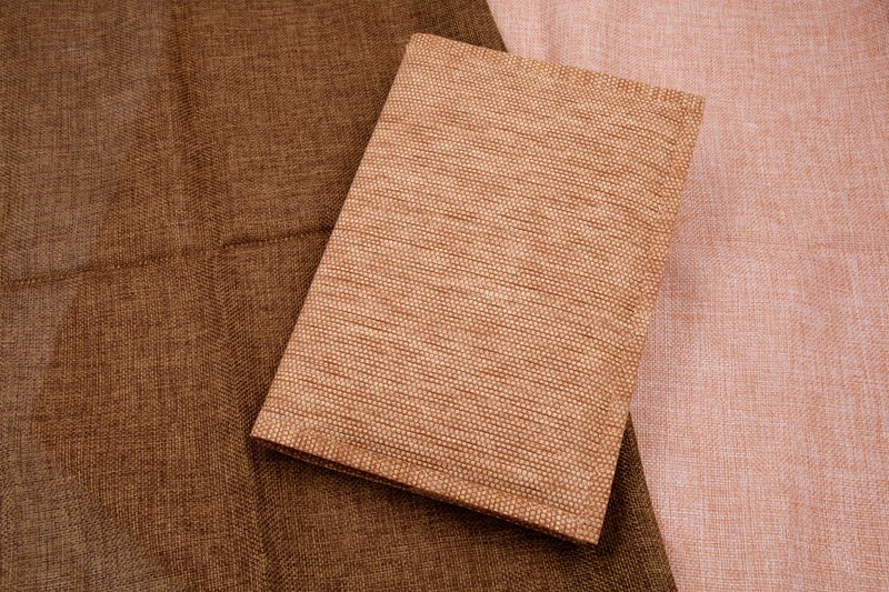 [Paper and cloth home] book cover, book jacket, hand account cover, notebook cover (A5/G16K) light brown - สมุดบันทึก/สมุดปฏิทิน - กระดาษ สีกากี