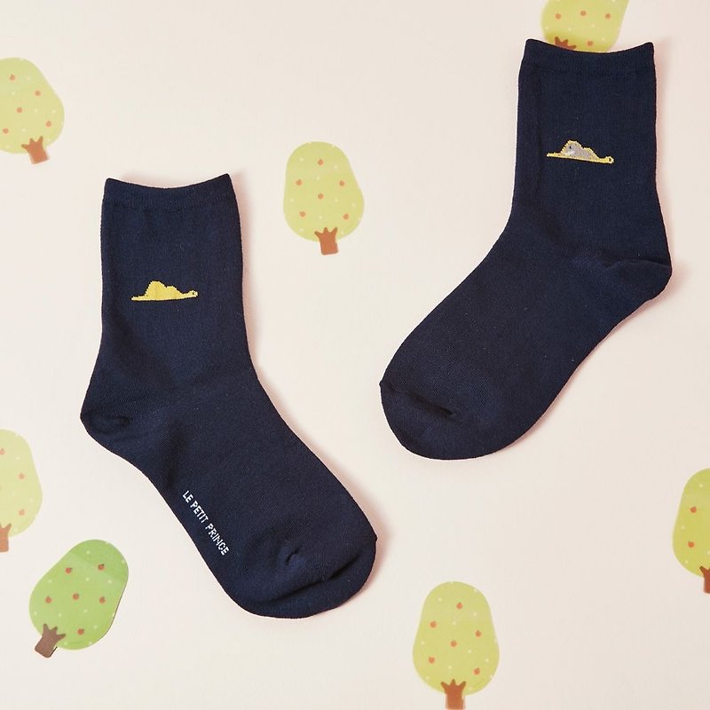 7321Design- adults stockings (1 double feed) L-Little Prince (Blue - Large Tunxiang), 7321-85000 - Socks - Paper Blue