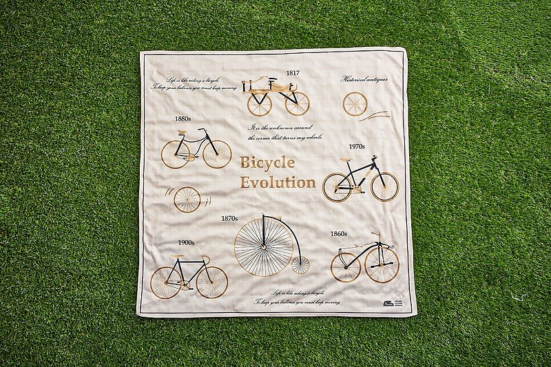 Cycling Evolution Square Scarf - อื่นๆ - ไฟเบอร์อื่นๆ 