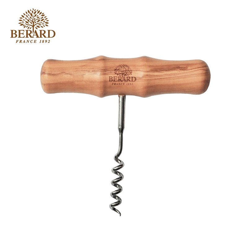 法國 Berard 畢昂原木食具 手工橄欖木紅酒開瓶器 - 開瓶器/開罐器 - 木頭 咖啡色