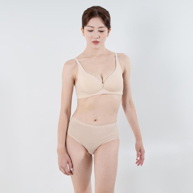 Shumian breast support bra (concentrated type) - 2 colors in total - ชุดชั้นในผู้หญิง - ผ้าฝ้าย/ผ้าลินิน หลากหลายสี