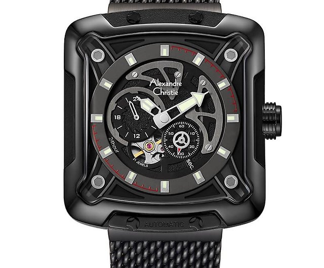 Samler blade minus Aflede AC Watch】Mechanical Watch 3030MABIPBA- Matte Black - Shop Alexandre  Christie Taiwan Men's & Unisex Watches - Pinkoi