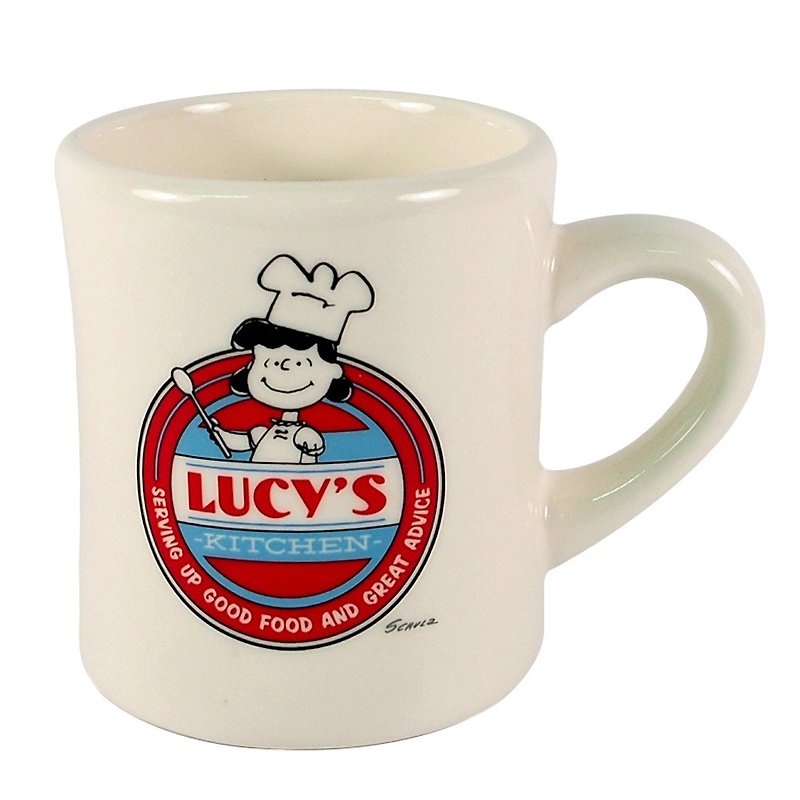 Snoopy Mug - Lucy [Hallmark-Peanuts Snoopy Mug] - แก้วมัค/แก้วกาแฟ - ดินเผา ขาว