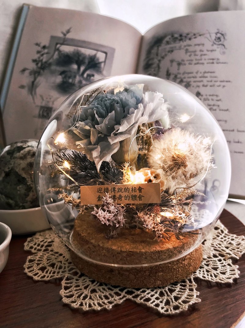 Dandelion Wishing Ball Glass Cover - ช่อดอกไม้แห้ง - พืช/ดอกไม้ 