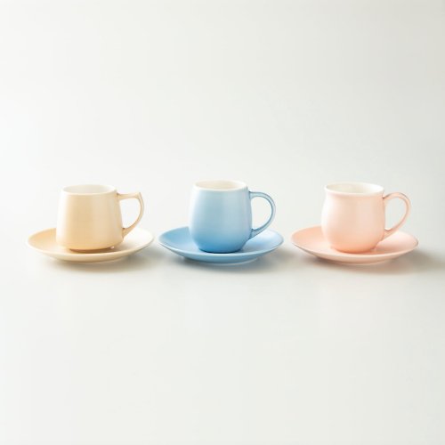 日本 ORIGAMI 摺紙濾杯 Aroma 陶瓷咖啡杯盤/霧色/杯子另購/日本陶瓷餐具/點心盤