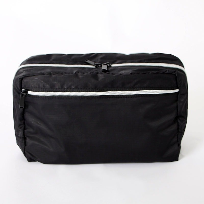 Storage bag (large). black - กระเป๋าเครื่องสำอาง - เส้นใยสังเคราะห์ สีดำ