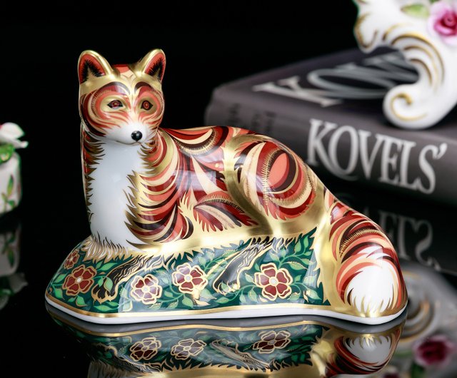 ロイヤルクラウンダービー ペーパーウェイト キャット