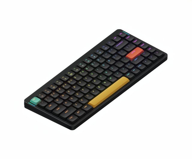 NuPhy Air75  茶軸　別売りキーキャップ付き NuPhy Air75レビュー。MacでもWindowsでも使える可愛い