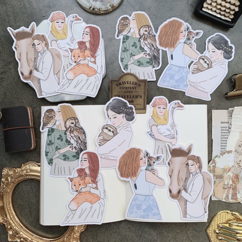 Wild at Heart Girl Sticker - 貼紙 - 紙 