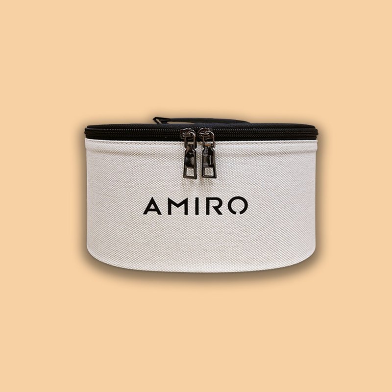 【AMIRO】Large Capacity Cylindrical Cosmetic Bag - Toiletry Bags & Pouches - Other Materials Multicolor