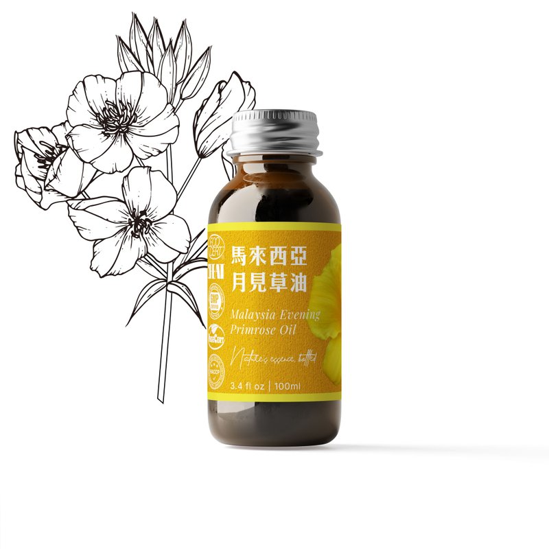 【卡佛香】馬來西亞月見草油 - 身體乳/按摩油 - 塑膠 咖啡色