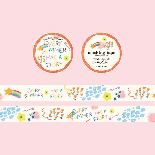 take time to make Kram Every summer has a story Washi tape