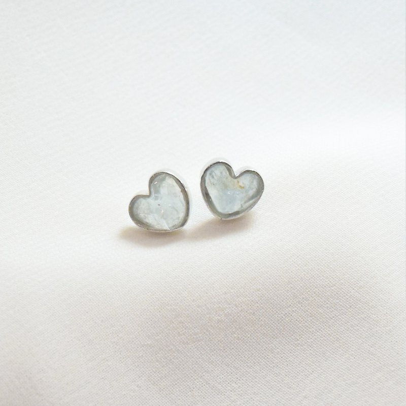 Heartbeat earring - Earrings & Clip-ons - Other Materials Silver