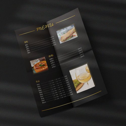 谷月視覺設計工作室 客製化價目表-直式【 餐飲款 3 】