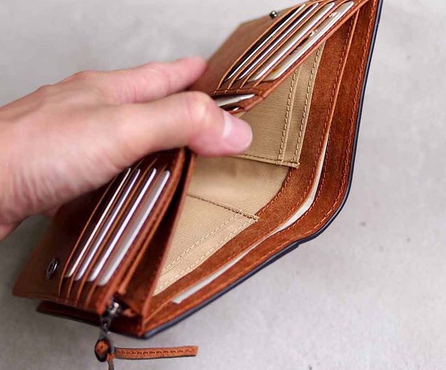 [アレグロ] 小銭入れ ロッソ イタリー製牛革 タンニンなめし (ブラック Free Size) | [アレグロ] 小銭入付二つ折り札入れ ロッソ イタリー製牛革