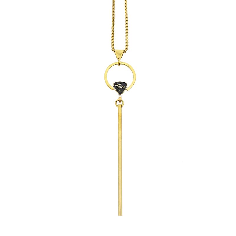 權杖項鍊 (黃銅本色款)Hope Scepter Necklace - 項鍊 - 其他金屬 金色