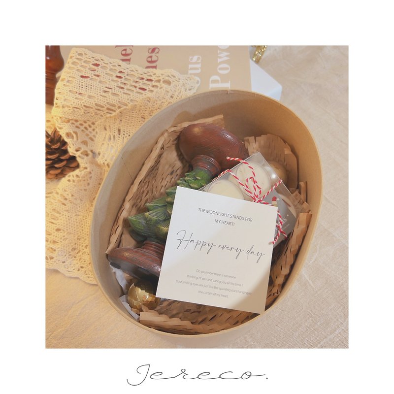 Jereco. Small tree candlestick gift box - เทียน/เชิงเทียน - วัสดุอื่นๆ สีทอง