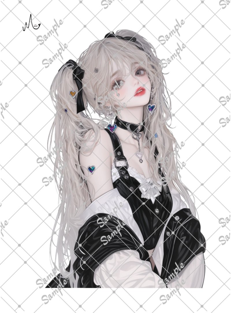 オリジナル人物ステッカー - 貼紙 - 紙 