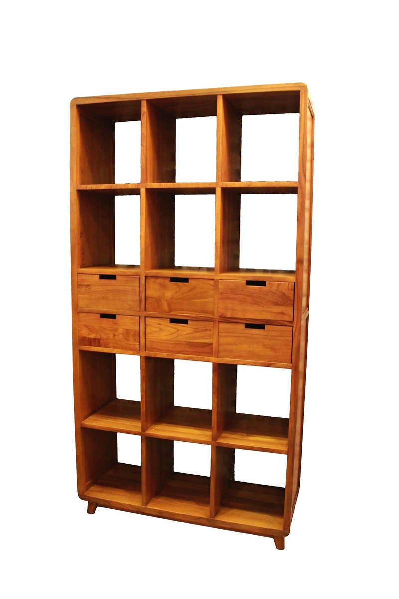 Estilo柚木雙面六抽十二格書櫃/玄關櫃 Bookcase 6D – 12 Cube - 其他家具 - 木頭 