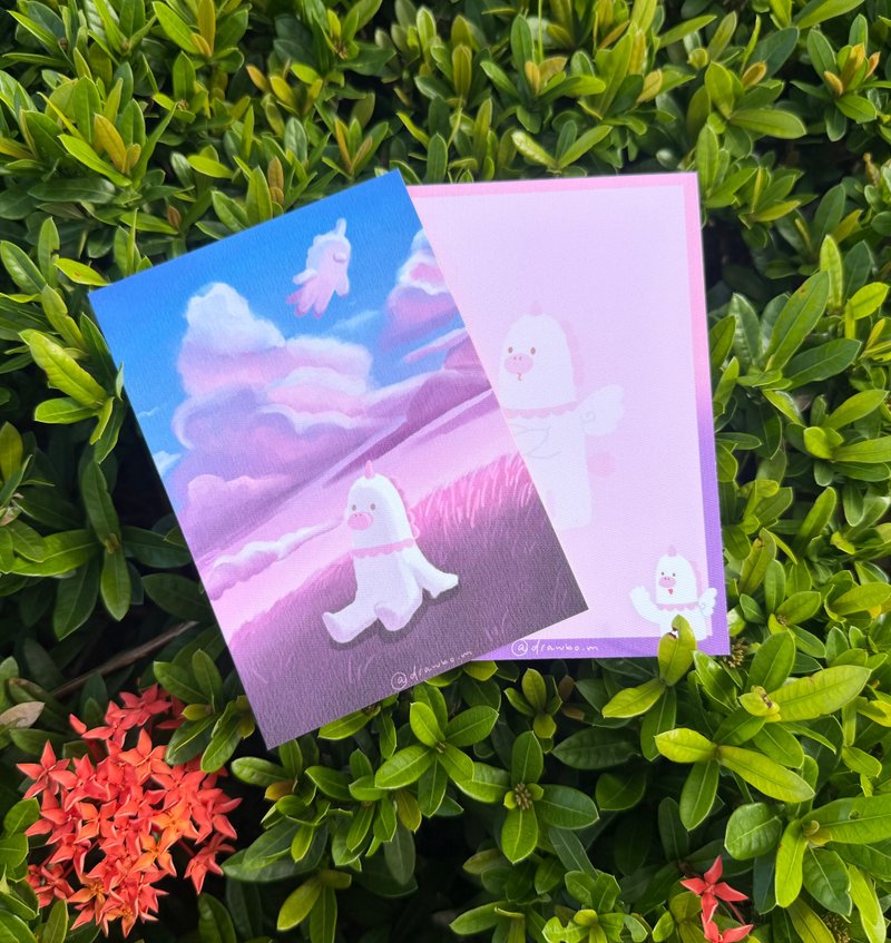 原創插畫明信片/心意卡 角色系列  夢寶 - 卡片/明信片 - 紙 