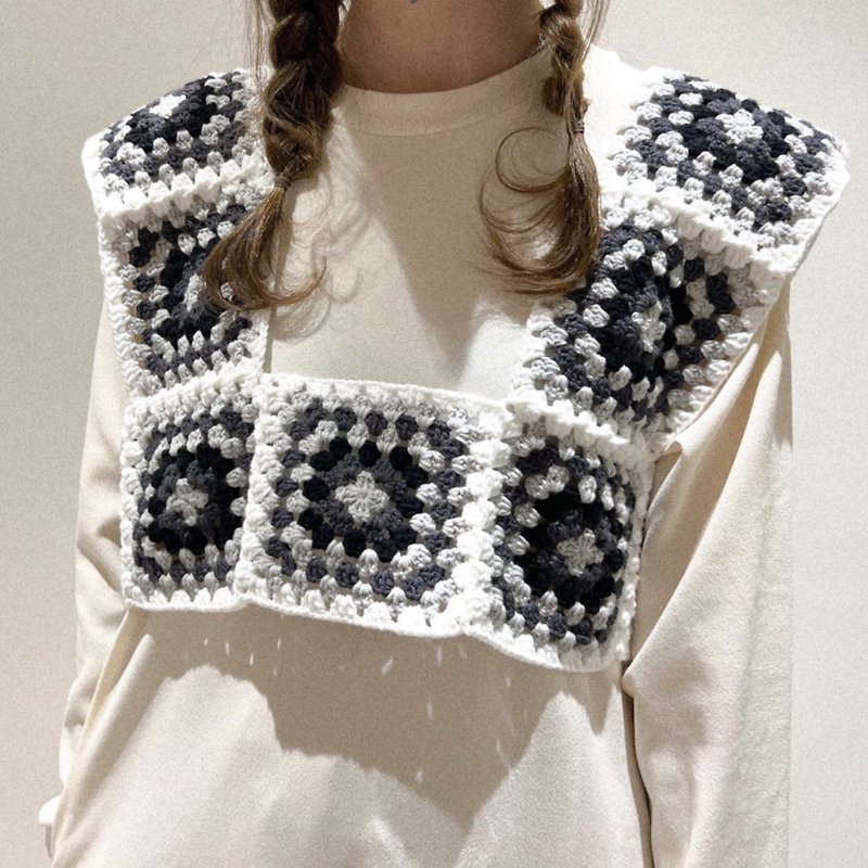 crochet vest - เสื้อกั๊กผู้หญิง - ผ้าฝ้าย/ผ้าลินิน 