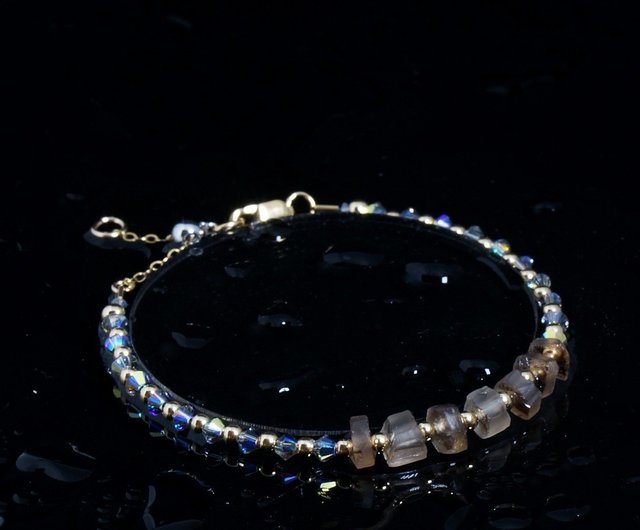 トパーズスワロフスキー ゴールドゴールドフィルドネックレス/ゴールド　チェーン付