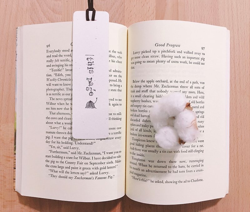 This page / hand-drawn bookmarks - ที่คั่นหนังสือ - กระดาษ ขาว