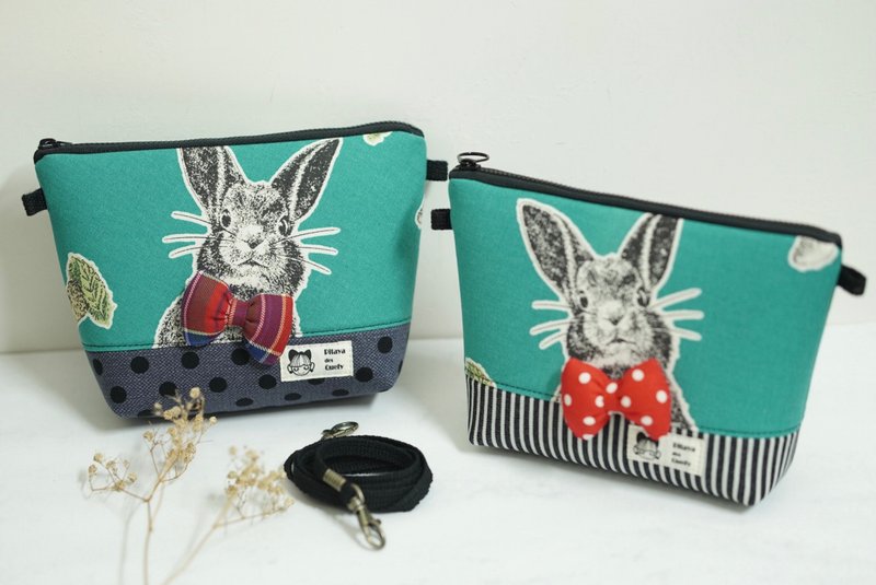 Pitaya des Quefy 萬用包 大兔綠 - 側背包/斜背包 - 棉．麻 綠色