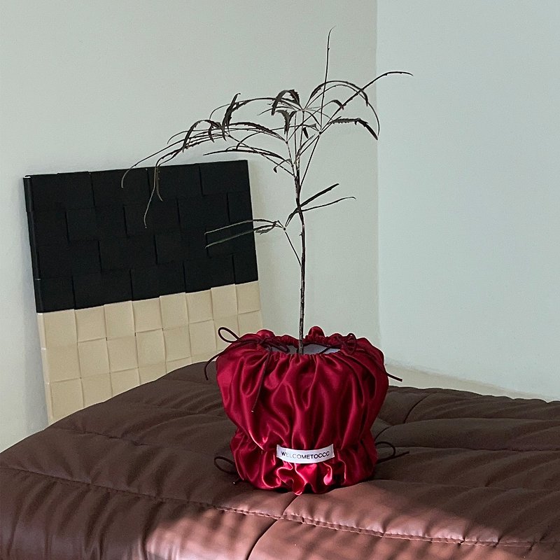 POU POU POT PUPU (MARSALA) - 花瓶/陶器 - 絲．絹 紅色