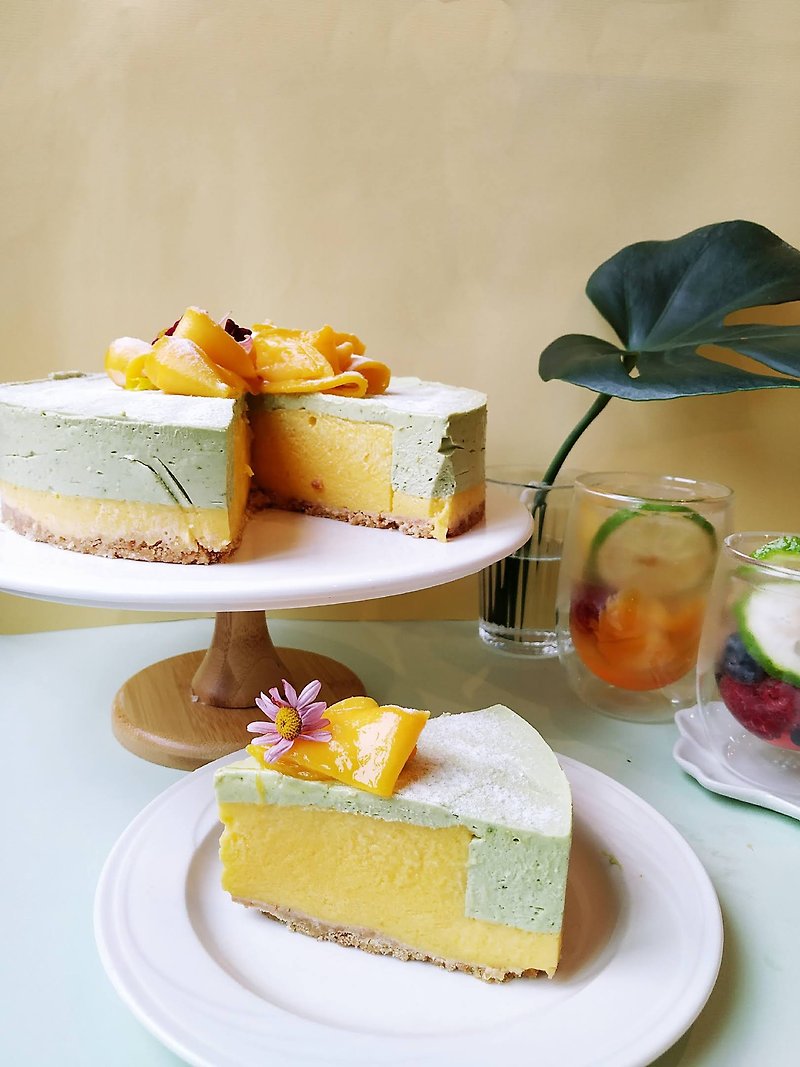 【花漾朋派】抹茶芒果乳酪(六吋) - 蛋糕/甜點 - 新鮮食材 
