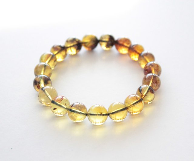 ドミニカ産 天然ブルーアンバー 琥珀 ブレスレット 約10mm 〔TW-4〕 最安値，定番人気 ドミニカ産 天然ブルーアンバー 琥珀 ブレスレット