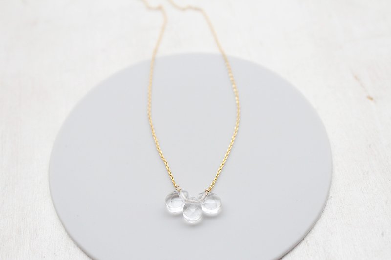 Crystal White Clavicle Necklace - Necklaces - Crystal Transparent