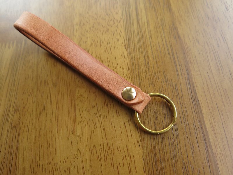 Multi-quality. Fatty key ring [Jane One Piece] - Keychains - Genuine Leather Brown