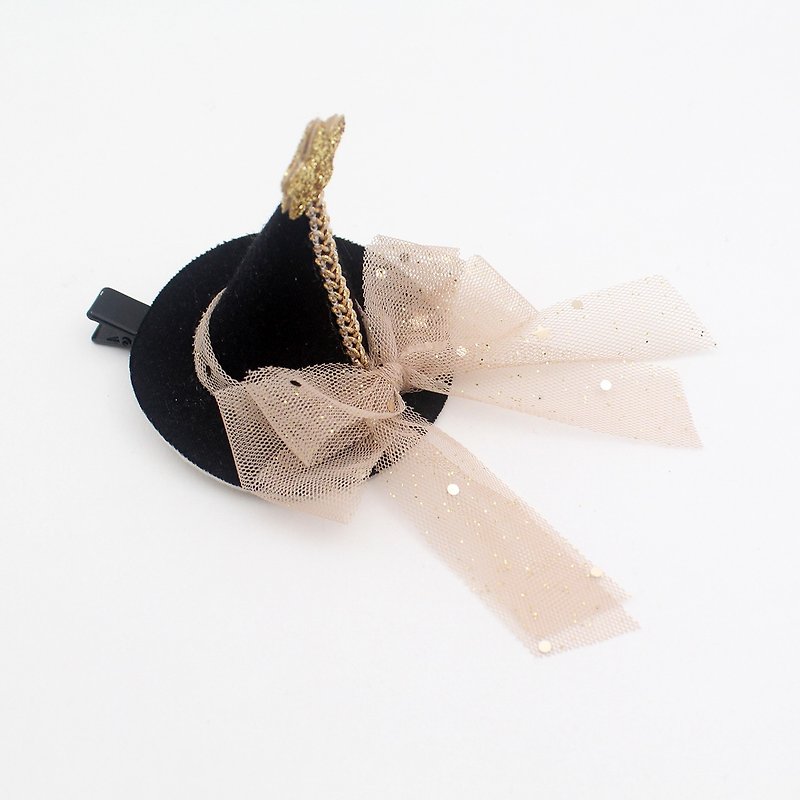 Baby black cone hat hairclip,happybirthday,party,party hat,cone hat - Baby Accessories - Polyester Black