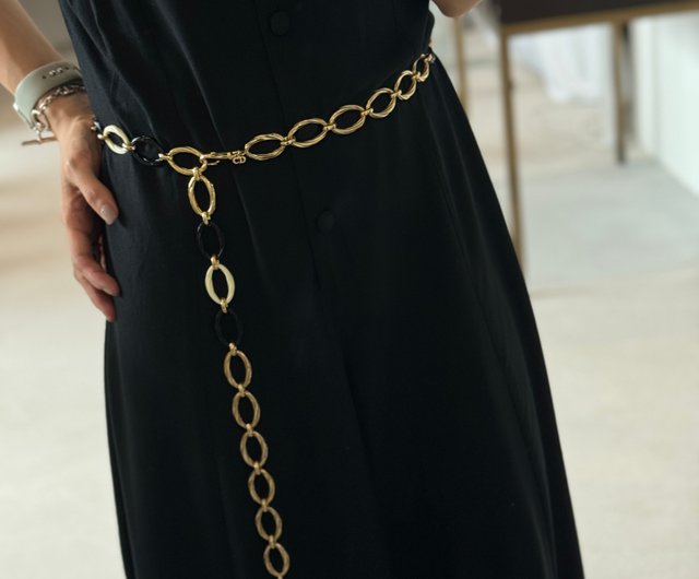 Christian Dior チェーン ベルト ヴィンテージ ゴールド Christian Dior ディオール チェーン ベルト ネックレス 2way