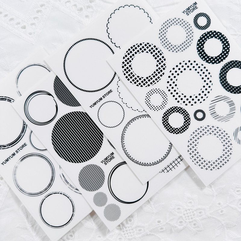 Dark circle Pet Stickers - 貼紙 - 其他材質 