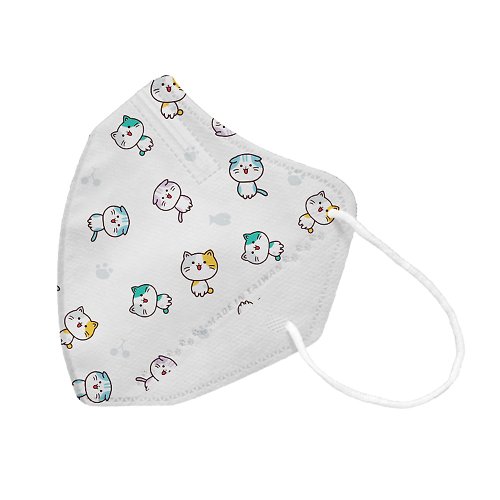 興安 ataraxis 授權經銷 興安-兒童立體醫用口罩-貓咪(一盒50入)MIT台灣製造