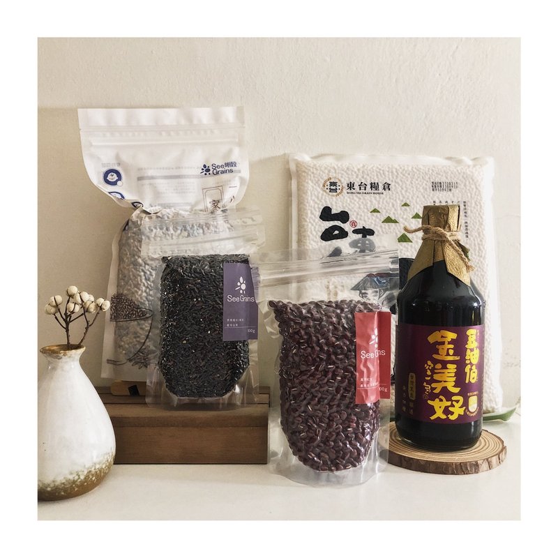 【限量組合】美人豆穀組 限量綜合包 - 米/五穀雜糧 - 其他材質 紅色